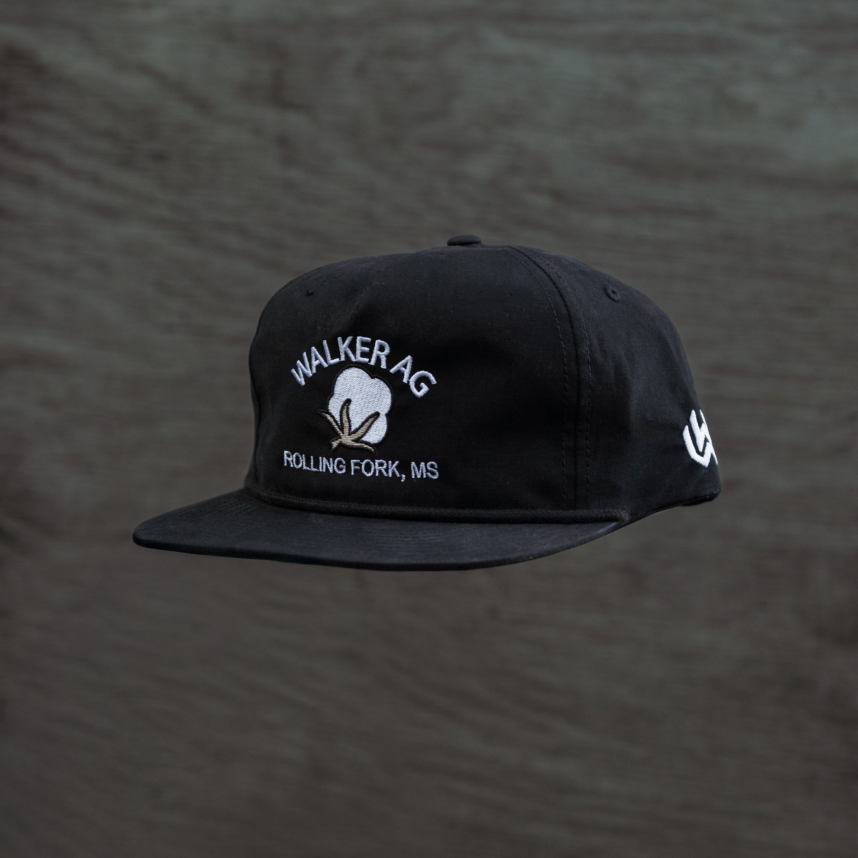 R256 Black Walker AG  logo embroidered